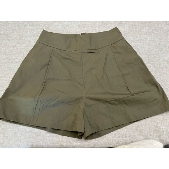 Cotton Bleu Women Sz M High-Waisted Uniform Bermuda Short Y2k Structured  NWT - Picture 1 of 6